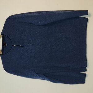 PostMarc Blue Wool Long Sleeve Sweater Size L Mens